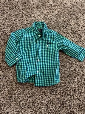 Mayoral baby size 6 month button down shirt